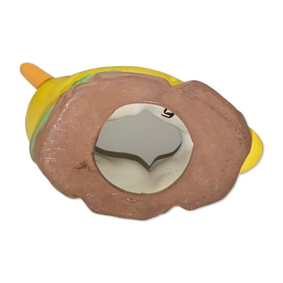 EUC Vintage 8.5" Yellow Duck Ceramic Figurine - Poured Ceramic Statue - Picture 3 of 3